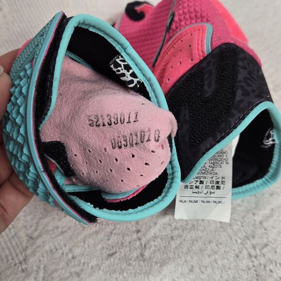 Jordan Fly Elite Batting Gloves Adult Large Pink/Turquoise Limited Edition Pair - Picture 11 of 12